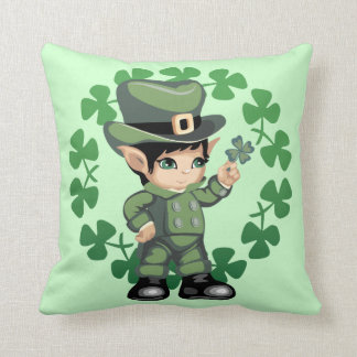 Almofada Leprechaun pequeno com trevos