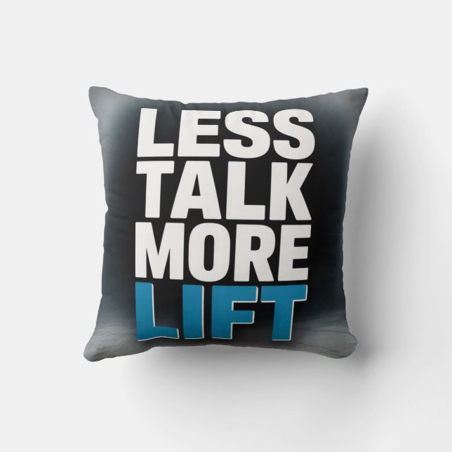 Almofada Less Talk, More Lift (Verso)