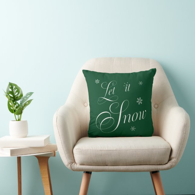 Almofada 'Let it Snow' Christmas Throw Pillow (Cadeira)