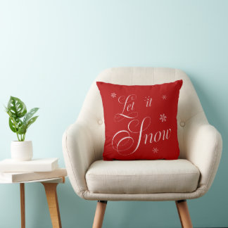 Almofada 'Let it Snow' Christmas Throw Pillow