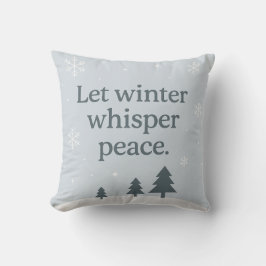 Almofada Let Winter Whisper Peace – Scandinavian Winter 