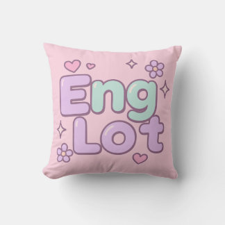 Almofada Letra Bolha Kawaii Englot