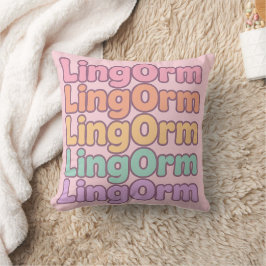 Almofada Letra Bolha Kawaii Lingorm