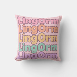 Almofada Letra Bolha Kawaii Lingorm