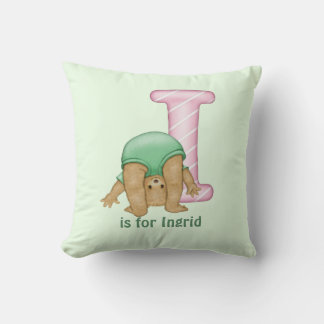 Almofada Letra de Urso Teddy I Travesseiro Monograma