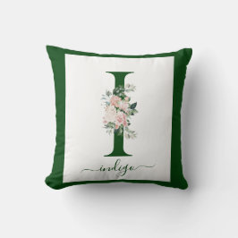 Almofada Letra Floral Monograma I