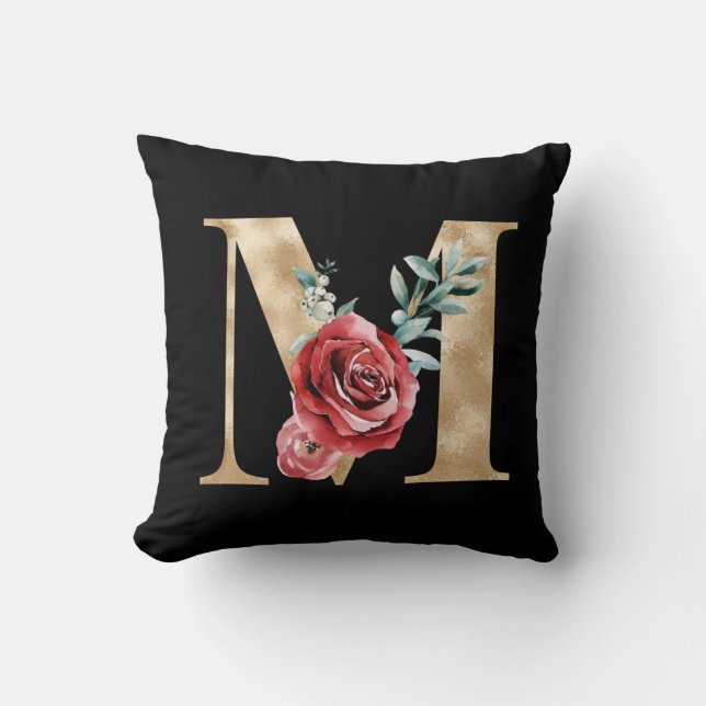 Almofada Letra M das iniciais dos feriados (Frente)