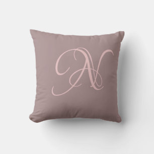 Almofada Letra N Monograma Inicial Personalizada