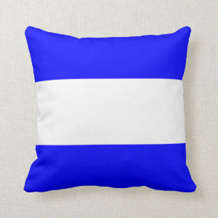 Almofada Letra náutica J do sinal da bandeira