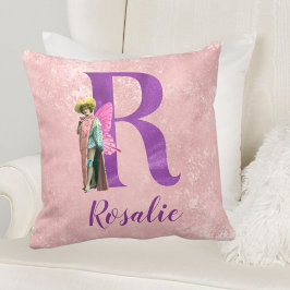 Almofada Letra R Ilustrada Shimmer Puro Campy