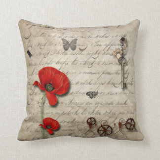 Almofada Letra Vintage e Travesseiro decorativo Poppy