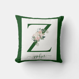 Almofada Letra Z Floral Monograma