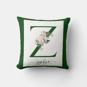 Almofada Letra Z Floral Monograma