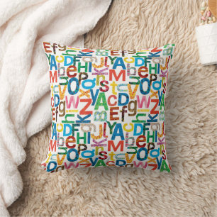 Almofada Letras de teste padrão do alfabeto de Eric Carle