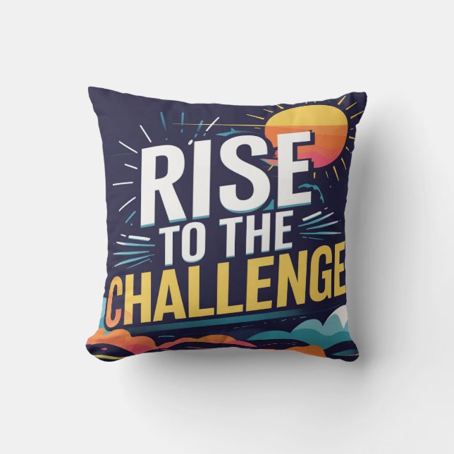 Almofada Levante o desafio (Frente)