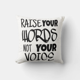 Almofada Levante suas palavras T-shirt