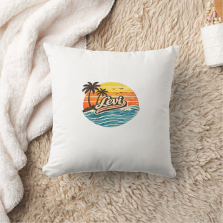Almofada Levi Retro Sunset Name Design
