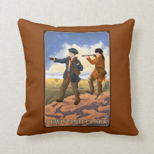 Almofada Lewis e Clark que exploram o oeste