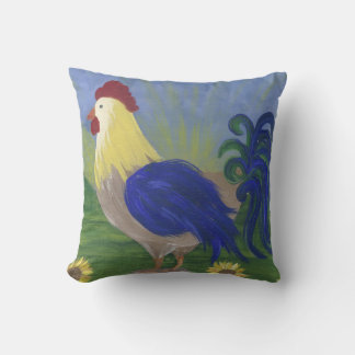 Almofada lg.Rooster travesseiro do nascer do Sol vermelho p
