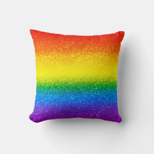 Almofada LGBT - Arco-Íris Grelha Glitter Strikles