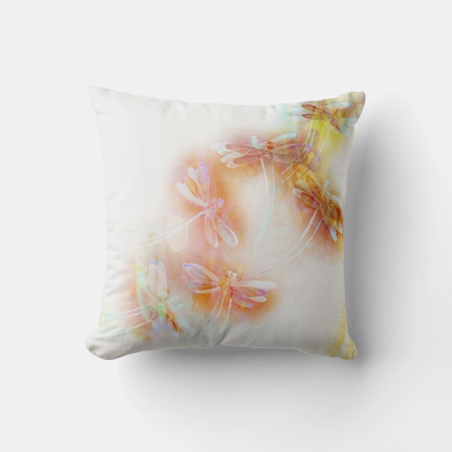 Almofada libélulas a cores (Frente)