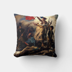 Almofada Liberty Liderando as Pessoas, Eugene Delacroix