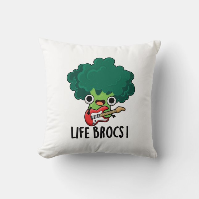 Almofada Life Brocs Funny Veggie Broccoli Pun (Frente)