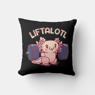 Almofada Liftalotl Levantando Axolotl Peslevantando Gym Wor