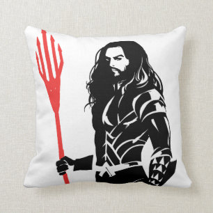 Almofada Liga da Justiça Aquaman Pose Noir Pop Art