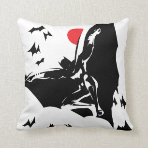 Almofada Liga da Justiça Batman na Nuvem de Bats Pop Art
