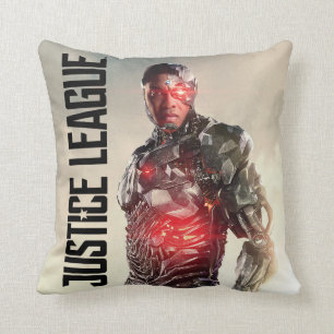Almofada Liga da Justiça   Cyborg Em Battlefield