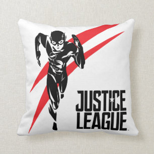 Almofada Liga da Justiça Flash executando o Noir Pop Art