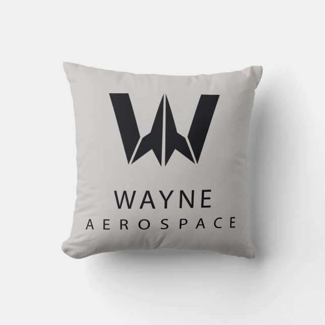 Almofada Liga da Justiça | Logotipo Aeroespacial Wayne (Frente)