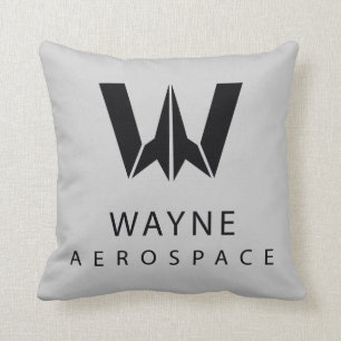 Almofada Liga da Justiça Logotipo Aeroespacial Wayne