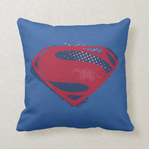 Almofada Liga da Justiça Símbolo Superman Pincel e Meio