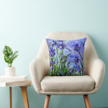 Almofada Lilac Irises de Claude Monet, Travesseiro decorati<br><div class="desc">Famoso quadro floral de Claude Monet,  Lilac Irises.</div>
