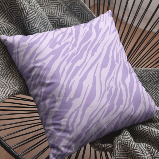 Almofada Lilac Zebra Pattern (Criador carregado)