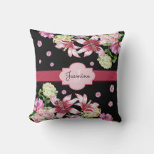 Lily e Peony Floral Black