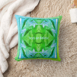 Almofada Lily Flowers Abstrato Cores Personalizadas