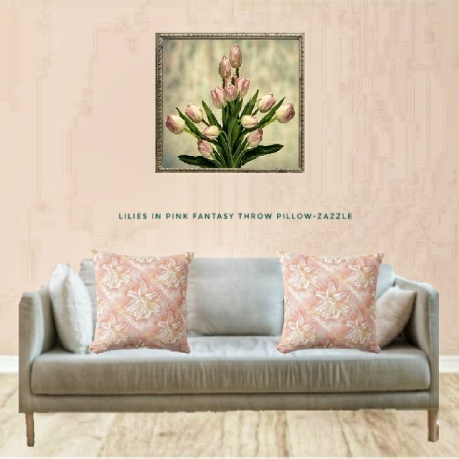 Almofada Lily In Pink Fantasy (Criador carregado)