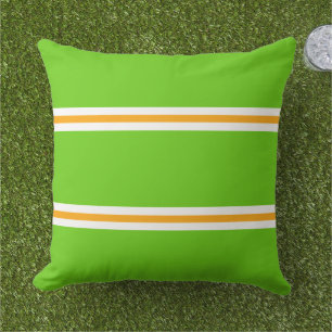 Almofada Limão Brilhante, Greve de Verão Amarelo-Branco