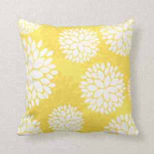Almofada Limão - travesseiro floral amarelo do teste padr