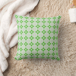 Almofada Lime Moroccan Lattice - Padrão de Engrenagens Quat