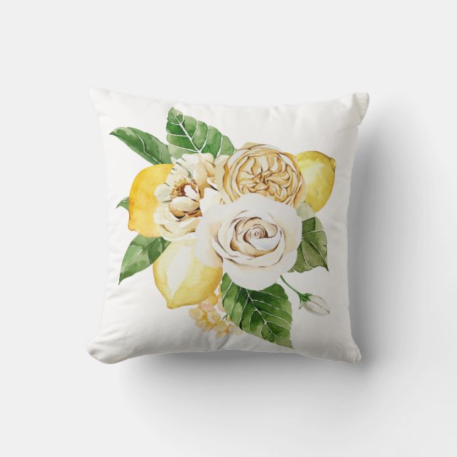 Almofada Limões e rosas (Frente)