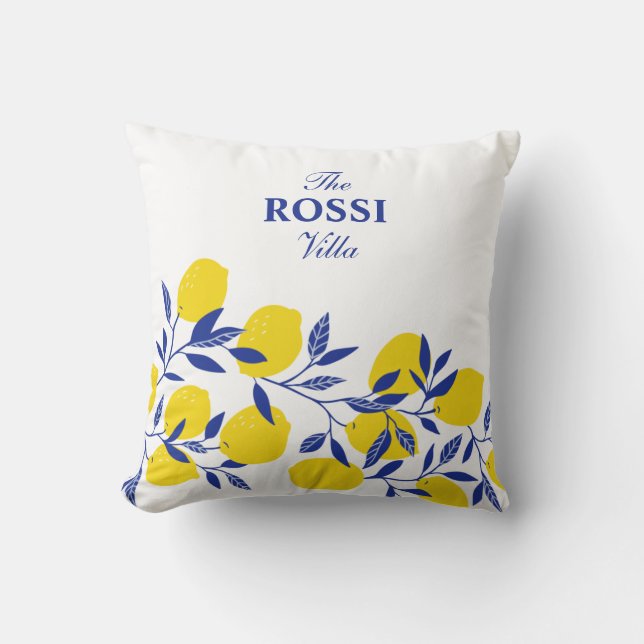 Almofada Limões Tropicais do Mediterrâneo (Frente)
