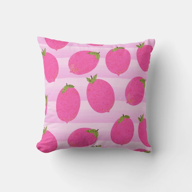 Almofada Limonada de Limões Rosas Água-Fresca de Frutas de  (Frente)