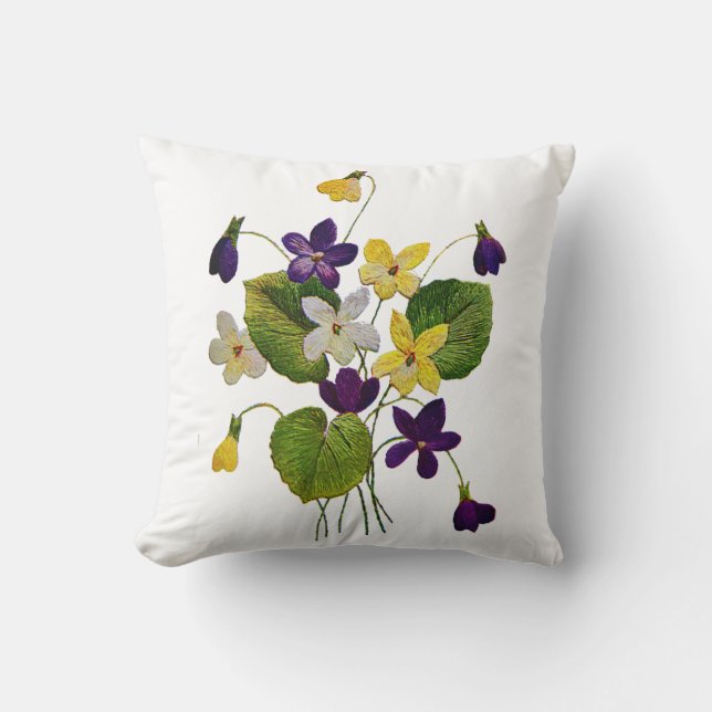 Almofada Linda Embroborada Tradicional Jacobean Crewel P (Frente)