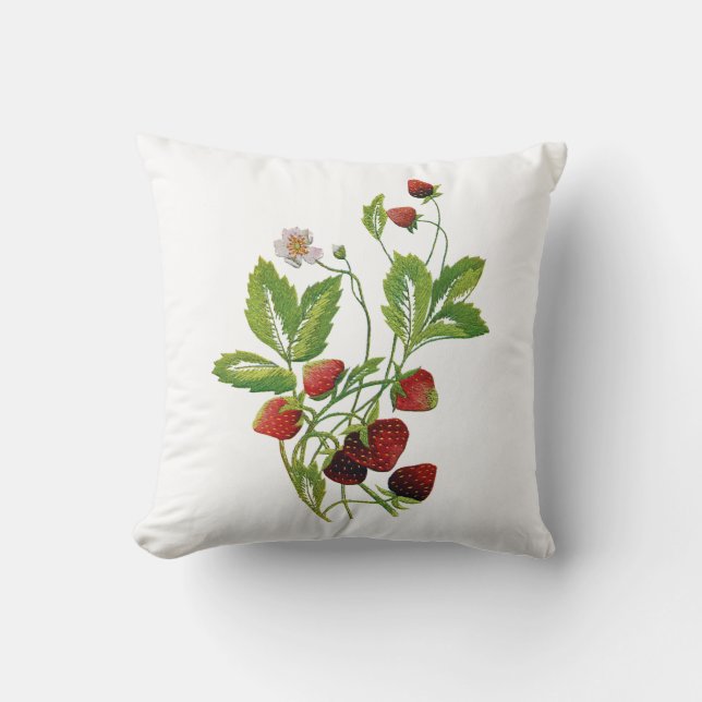 Almofada Linda Embroborária Tradicional Jacobana Crewel (Frente)