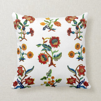 Almofada Linda Embroborária Tradicional Jacobana Crewel