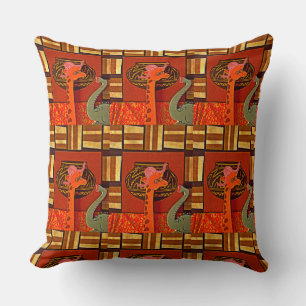 Almofada Linda Estampa Divertida de Girafa Africana Design